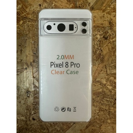 Capa de Silicone Transparente Rigida Google Pixel 8 Pro