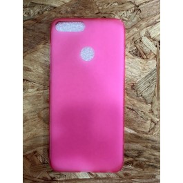 Capa de Silicone Rosa Florescente Huawei P Smart / Huawei FIG-LX1