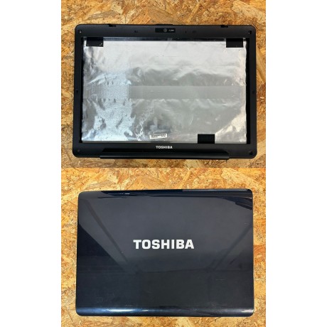 Back Cover & Bezel Toshiba Satellite A200-1AO Recondicionado Ref: AP019000210 / FA019000W00