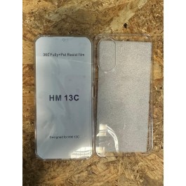 Capa de Silicone 360 Transparente Xiaomi Redmi 13C 4G / Xiaomi Poco C65