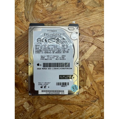 Disco Rigido 30Gb Hitachi IDE 2.5 Recondicionado Ref: IC25N030ATMR04-0