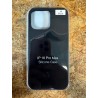 Capa de Silicone Preto iPhone 16 Pro Max