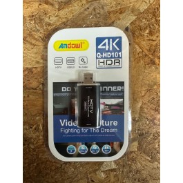 Adaptador HDMI Fêmea P/ USB Macho HDTV Q-HD101 Andowl