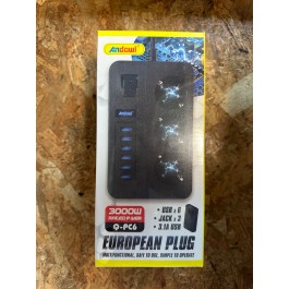 Extensão Tripla C/ 6 Portas USB Q-PC6 Andowl