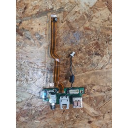 USB Board C/ Conector de Carga & C/ Conector de Rede Macbook A1107 Recondicionado Ref: 820-1617-A
