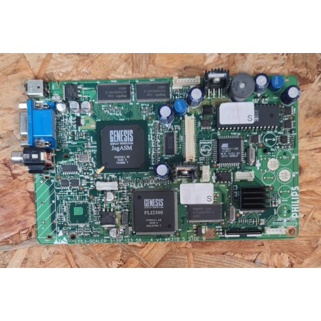 Board C/ Conetor Carga & VGA TV Philips 17PF9945/12I Recondicionado Ref: LC03-SCALER 3139 123 56