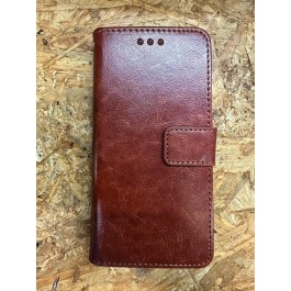 Capa Flip Cover Castanha ZTE Blade A35 Lite
