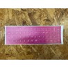 Etiqueta / Autocolante Para Teclado 13 x 14 Layout PT em Rosa