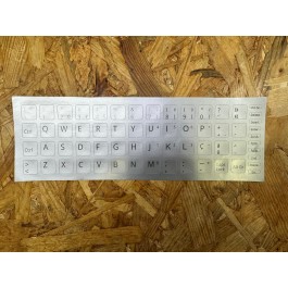 Etiqueta / Autocolante Para Teclado 13 x 14 Layout PT em Rosa