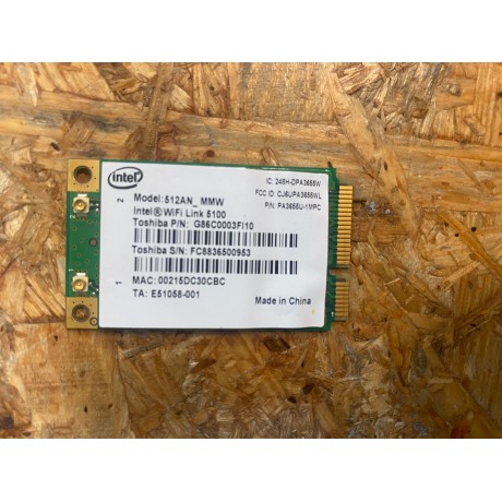 Placa Wireless Toshiba Tecra A10-12A Recondicionado Ref: 512N_MNW