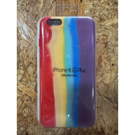 Capa Silicone Apple iPhone 6S Plus Arco-Iris