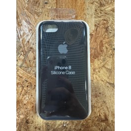 Capa Silicone Borracha Preto Iphone 7 / Iphone 8