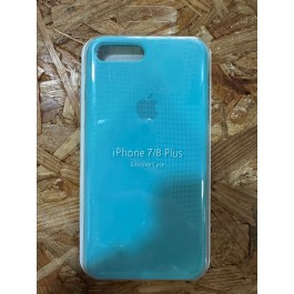Capa de Borracha Azul Claro iPhone 7 Plus / iPhone 8 Plus