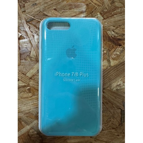 Capa de Borracha Azul Claro iPhone 7 Plus / iPhone 8 Plus