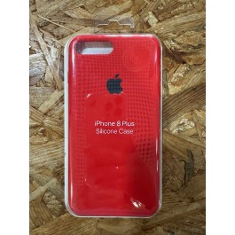 Capa de Borracha Vermelha iPhone 7 Plus / iPhone 8 Plus