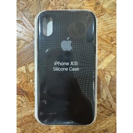 Capa de Borracha Preta iPhone XS