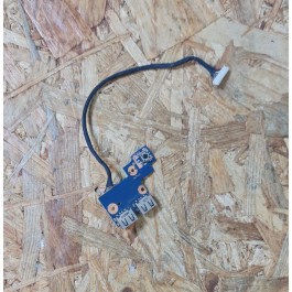Placa USB C/ Botão ON/OFF Samsung NP300E5C Recondicionado Ref: BA92-10202A