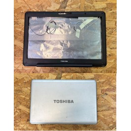 Back Cover LCD & Bezel Toshiba Satellite L500-1TU Recondicionado Ref: AP073000G00 / AP073000600