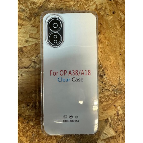 Capa de Silicone Transparente Oppo A38 / Oppo A18