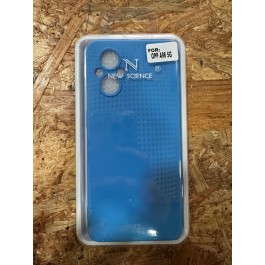 Capa de Silicone Azul Oppo A96 5G / Oppo Reno 7 Z 5G / Oppo Reno 7 Lite
