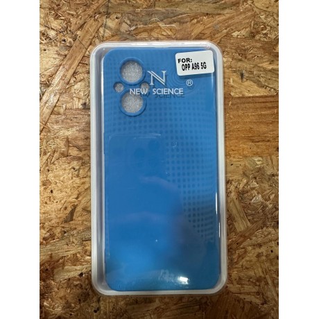 Capa de Silicone Azul Oppo A96 5G / Oppo Reno 7 Z 5G / Oppo Reno 7 Lite