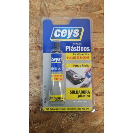 Cola P/ Soldadura Plástica Forte e Rápida Ceys 30ml