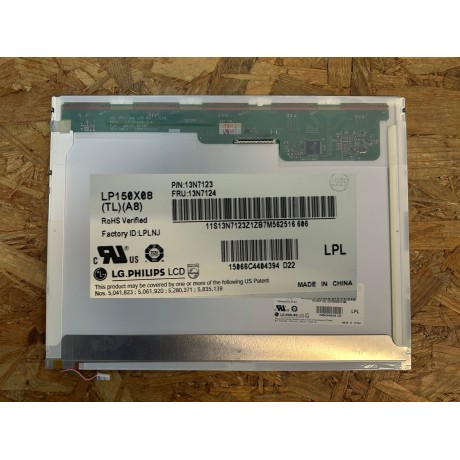 Display 15" LG Recondicionado Ref: LP150X08(TL)(A8)