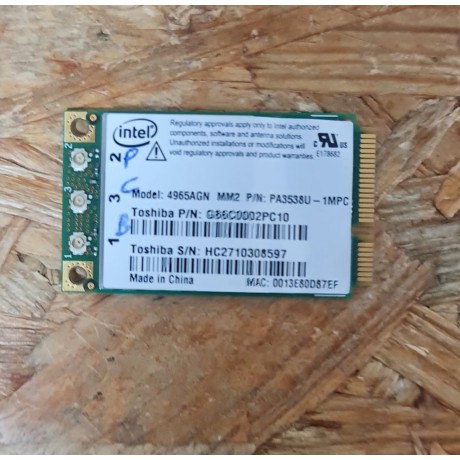 Placa Wireless Toshiba Satelite A200-12X Recondicionado Ref: K000049810