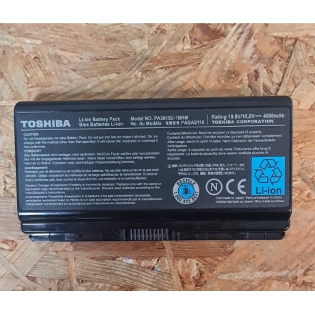 Bateria Toshiba Satelite L40-18L Recondicionado Ref: PA3615U-1BRM (NAO SABEMOS AUTONOMIA)