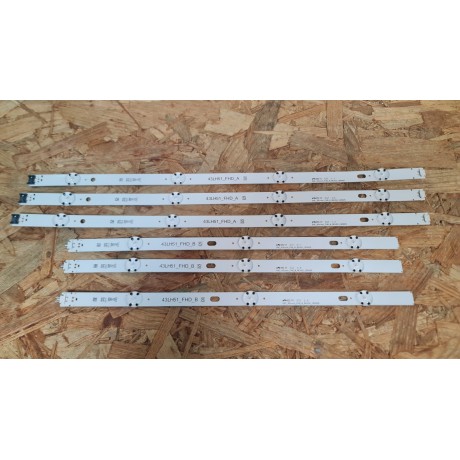 Kit Barras LED LG LH510B Recondicionado Ref: SSC_43INCH_FHD_A_REV02_150925