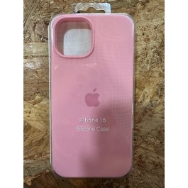 Capa de Borracha Rosa iPhone 15