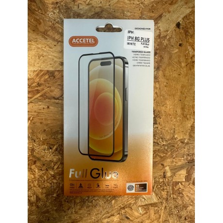 Pelicula de Vidro Completa 3D Branca Iphone 7 Plus / Iphone 8 Plus