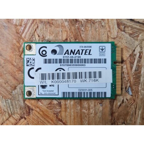 Placa Wireless Toshiba Satellite P200-13H Recondicionado Ref: G86C0001UA10
