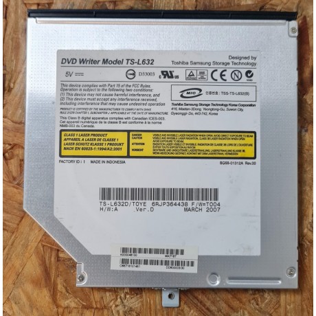 Leitor DVD Toshiba Satellite P200-13H Recondicionado Ref: K000046100