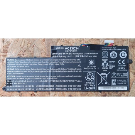 Bateria Acer Aspire V5-122P Recondicionado Ref: AC13C34 ( NAO SABEMOS AUTONOMIA )