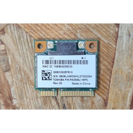 Placa Wireless Toshiba Satellite C850D-101 Recondicionado Ref: G86C00057610