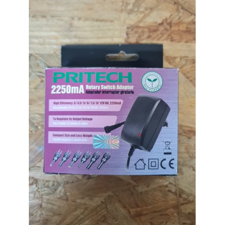 Carregador Universal Regulável 3v a 12v 2.25a 34w Pritech - Várias Pontas
