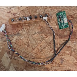 Botoes ON / OFF & Multimedia C/ Sensor IR Toshiba 22AV635DG Recondicionado Ref: 715G3420-1