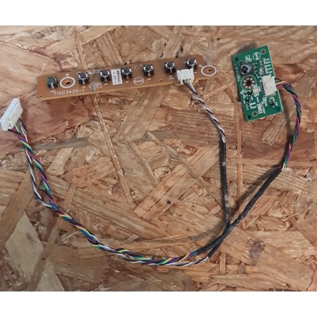 Botoes ON / OFF & Multimedia C/ Sensor IR Toshiba 22AV635DG Recondicionado Ref: 715G3420-1