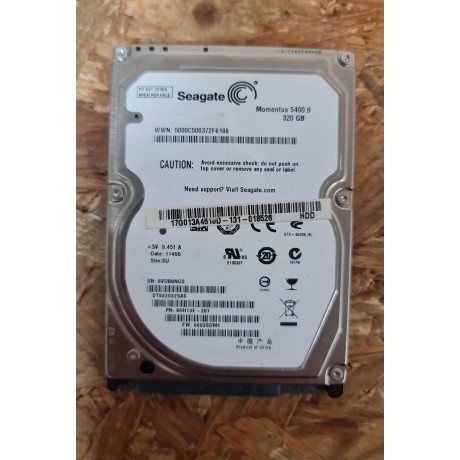 Disco Rigido 320GB Seagate SATA 2.5 Recondicionado Ref: ST9320325AS