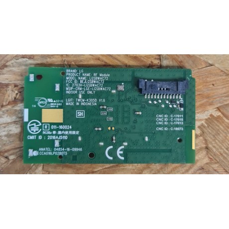 Placa Wireless LG 65UK300PLB Recondicionado Ref: LGSBWAC72