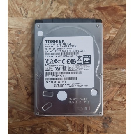 Disco Rigido 500GB Toshiba SATA 2.5 Recondicionado Ref: MQ01ABD050
