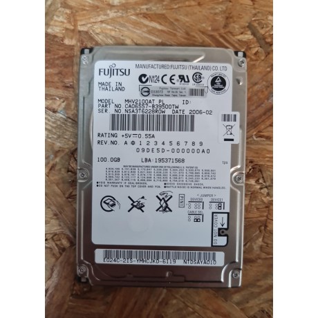 Disco Rigido 100GB Fujitsu IDE 2.5 Recondicionado Ref: MHV2100AT