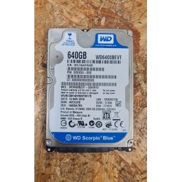 Disco Rigido 640GB WD SATA 2.5 Recondicionado Ref: WD6400BEVT