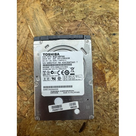 Disco Rigido 500GB Toshiba SATA 2.5 Recondicionado Ref: MQ01ABF050 ( APENAS PARA EXTERNO )