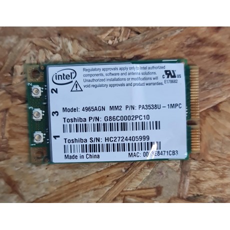 Placa Wireless Toshiba Tecra A9 Recondicionado Ref: 4965AGN