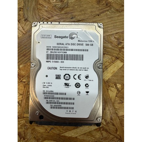 Disco Rigido 500GB Seagate SATA 2.5 Recondicionado Ref: ST9500420AS ( APENAS PARA EXTERNO )