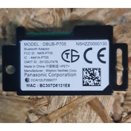Modulo Bluetooth Panasonic TX-47AS650E Recondicionado Ref: DBUB-P705