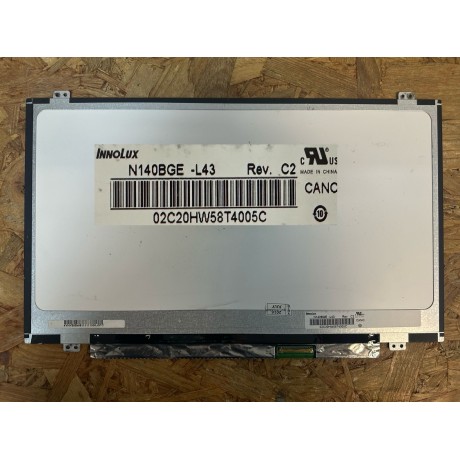 Display 14.0" Innolux Recondicionado Ref: N140BGE-L43 Rev. C2