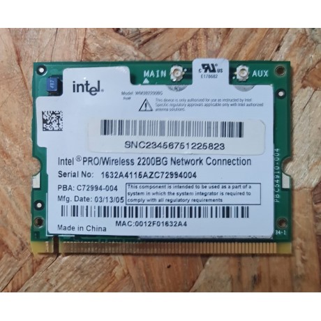 Placa Wireless Fujitsu Amilo M7405 Recondicionado Ref: C72994-004